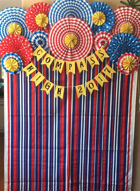 photo booth back drop for carnival themed high school