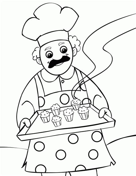 muffin man coloring page coloring home