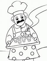 Muffin Coloring Pages Man Cook Clipart Know Do Kids Printable Nursery Muffins Aid Kool Jobs Rhymes Musings Inkspired Color Cliparts sketch template