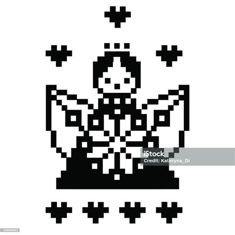 amour angel pixel art stock illustration download image now istock