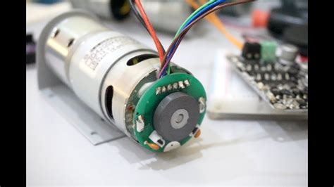 measuring dc motor rpm  built  hall sensor encoder  arduino bm youtube