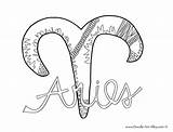 Coloring Zodiac Pages Signs Printable Aries Alley Doodle Capricorn Color Popular Print Getcolorings Template sketch template