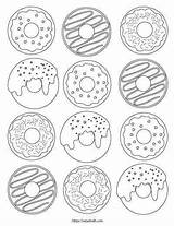 Dozen Sprinkles Doughnut Donat Doughnuts Malen Natashalh Ausmalen Mewarnai sketch template