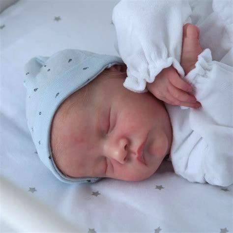 soft touch clever  handsome reborn baby boy gray realistic
