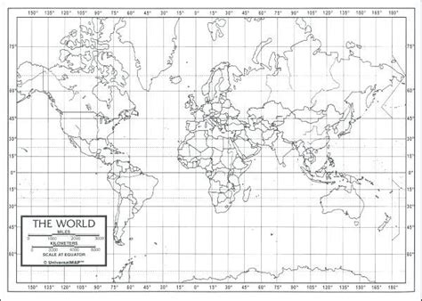 blank latitude  longitude map