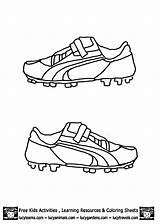 Soccer Coloring Boots Shoes Shoe Pages Kids Football Nike Jersey Template Drawing Color Cleat Print Printable Templates Gear Gif Drawings sketch template