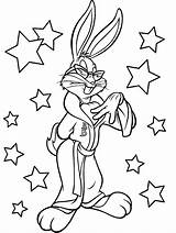 Bunny Coloring Bugs Pages Baby Tunes Looney sketch template