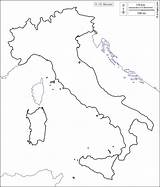 Regioni Cartina Politica Muta Italie Mappa Calabria Litorali Limiti Campania Piemonte Liguria Aosta sketch template
