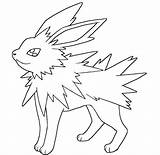 Jolteon Lineart Colouring Drawings Dentistmitcham sketch template