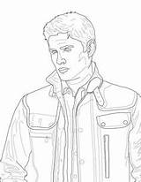 Supernatural Coloring Pages Winchester Dean Printable Book Drawings Adult Drawing Sam Sketches Castiel Etsy Malbuch Color Print Getcolorings Books Turner sketch template