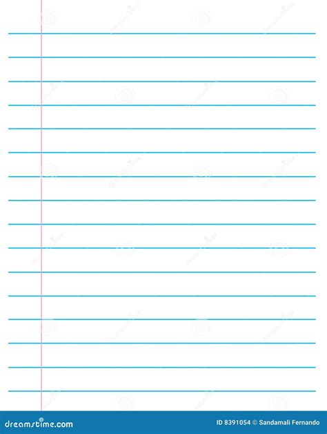 ruled paper lined page stock images image
