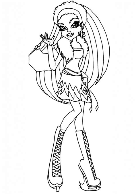 monster high coloring pages coloring