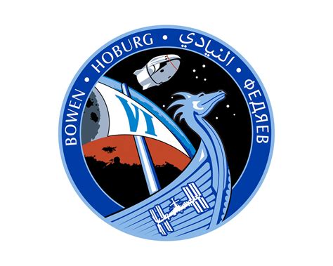 nasas spacex crew  mission patch jsce sailin flickr