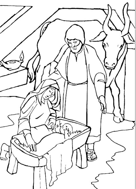 christmas bible coloring pages coloringpagescom