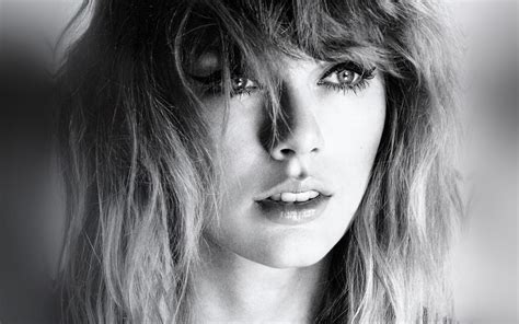 Hq42 Taylor Swift Girl Bw Dark Music Face Wallpaper