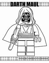 Coloring Wars Star Lego Maul Darth Pages Book Truenorthbricks Color Visit Choose Board sketch template