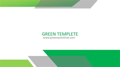 powerpoint template green template powerpoint hub