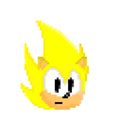 pixel art  super sonic rsonicthehedgehog