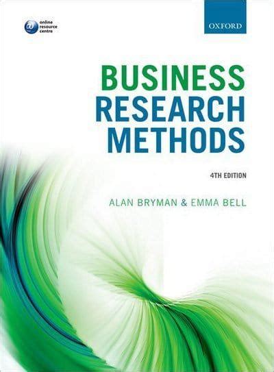 business research methods alan bryman author