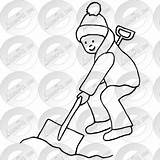 Snow Shoveling Watermark Register Remove Login Clipart sketch template