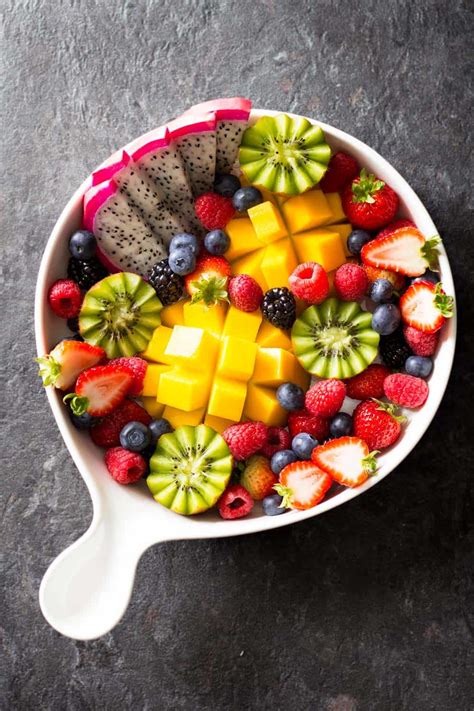 arrange  fruit platter green healthy cooking