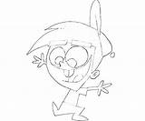 Fairly Timmy Turner Oddparents Pages Coloring Smile Another sketch template