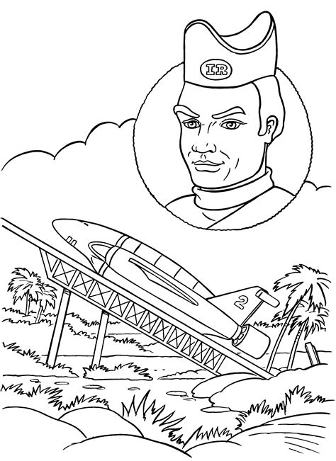 thunderbirds coloring pages coloring home