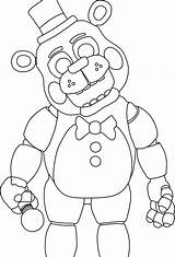 Fnaf Coloring Pages Printable Color Print Colouring Getcolorings sketch template