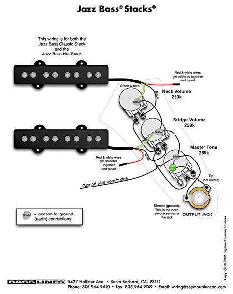 pin bass knob wiring diagram