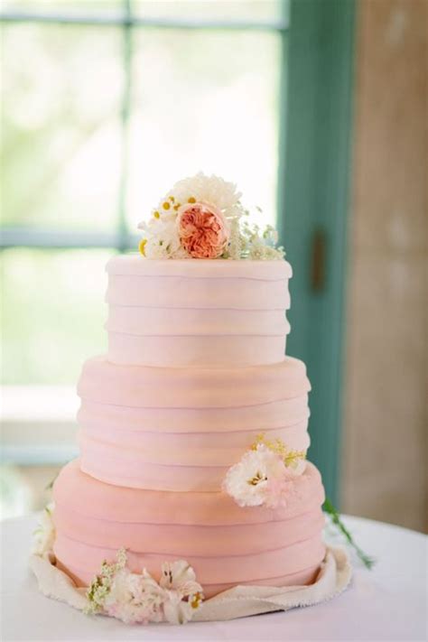 picture  romantic light pink wedding cakes