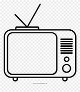 Television Clipart Colouring Pinclipart Webstockreview sketch template