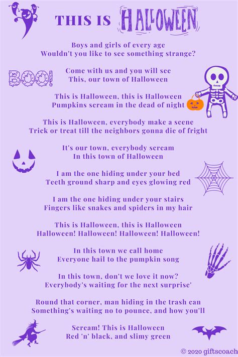 halloween manson song lyrics celebration gift ideas