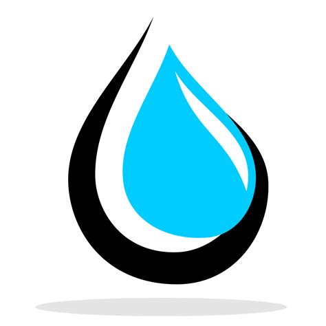 vector    water drop logo