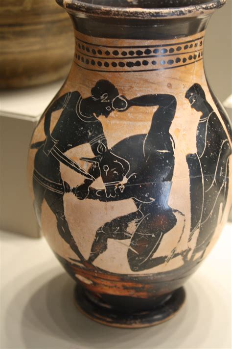 Theseus And The Minotaur Ancient Greek Pottery Greek Pottery Ancient