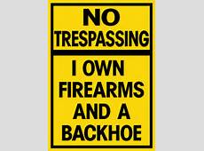 NO Trespassing Aluminum Sign FUNNY 12x9 by SunshineAndSmooches