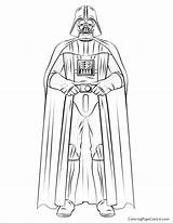 Coloring Darth Vader Print Pages Getcolorings sketch template