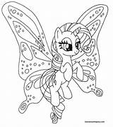 Pony Little Rarity Coloring Pages Play sketch template