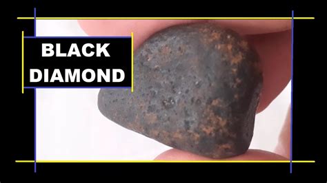 carbonado diamond black diamond meteorite youtube