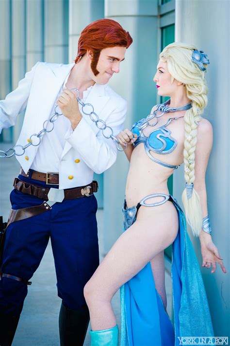 Hans Solo And Slave Elsa Cosplay Wondercon 2015 Disney
