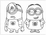 Coloring Minion Pages Despicable Popular sketch template
