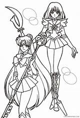 Sailor Coloring4free Usagi Crystal Saturn Scouts Chibiusa Sailormoon Desenhos Visitar Jupiter Getcolorings Getdrawings Colorluna sketch template