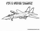 Jet Jets Colouring F14 Ausmalen Airplanes Force sketch template