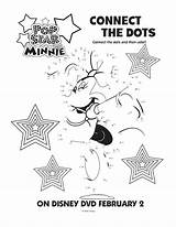 Connect Dots Minnie Mouse Disney Dot Coloring Maze Puzzles Printable Pages Point Crafts Choose Board Activity sketch template