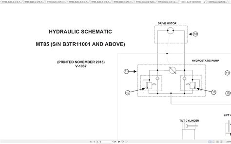 bobcat loader mt hydraulic electrical schematic