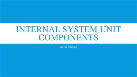 internal system unit components