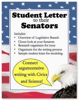 student letter  senator argumentative writing civics tpt