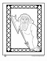 Greek Zeus Mythology Coloring Gods Print Kids Worksheets Ancient Pages Myths God Activities Lesson Woojr Drawing Crafts Test Color Greece sketch template