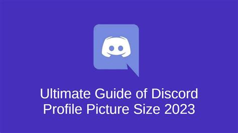 ultimate guide of discord profile picture size 2023 fotor