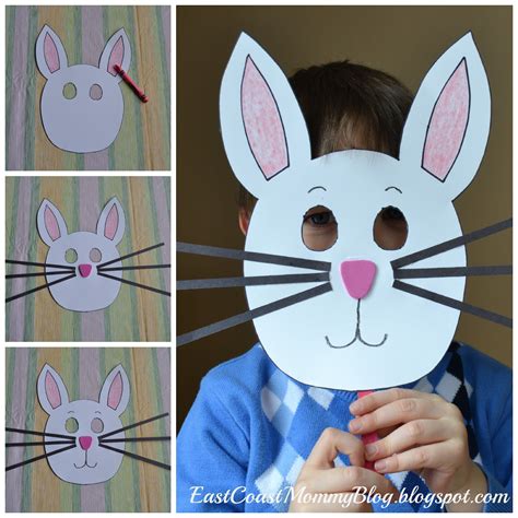 bunny mask preschool craft classroom ideas pinterest pascua