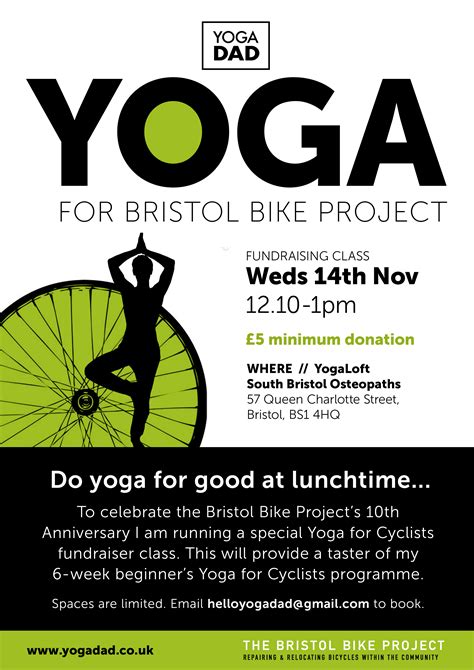 yoga  bristol bike project yogadad